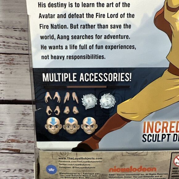 BST AXN Nickelodeon Avatar The Last Airbender AANG Monk Figure New - Picture 6 of 6